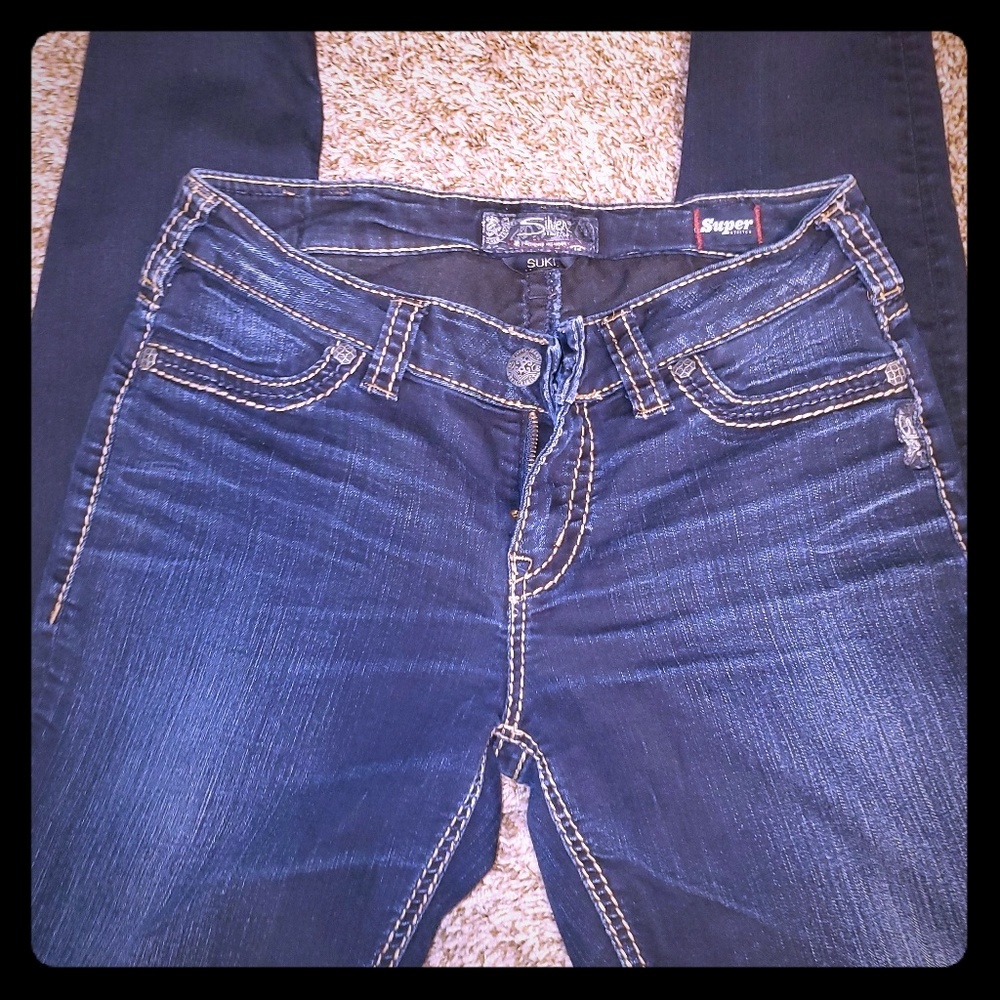 Ladies Silver suki super skinny jeans